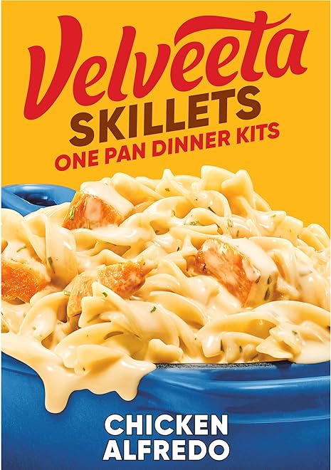 Velveeta Skillets Chicken Alfredo One Pan Dinner Kit, 12.5 oz Box